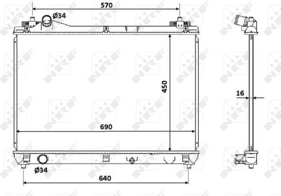 Radiator, engine cooling 53915 - image 2