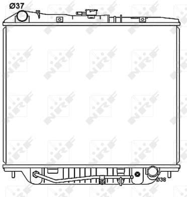Radiator, engine cooling 53516