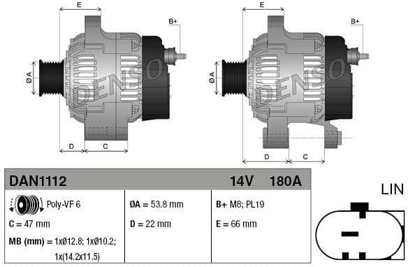 Alternator DAN1112