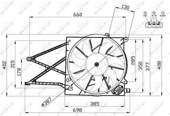 Fan, engine cooling 47582 - image 3