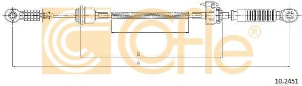 Cable Pull, manual transmission 10.2451