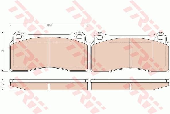 Brake Pad Set, disc brake GDB1536