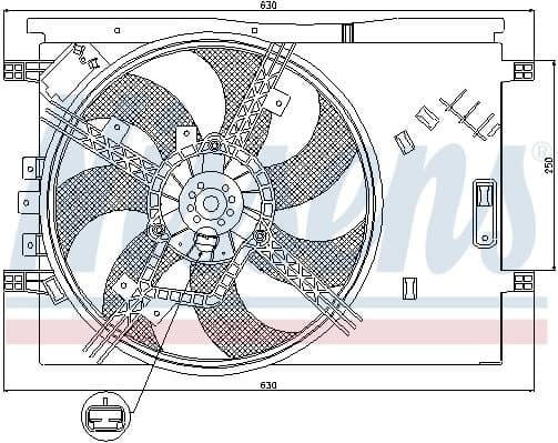 Fan, engine cooling 85563
