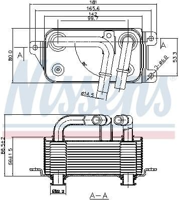 Oil Cooler, automatic transmission ** FIRST FIT ** 90623