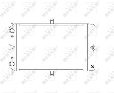 Radiator, engine cooling 52008