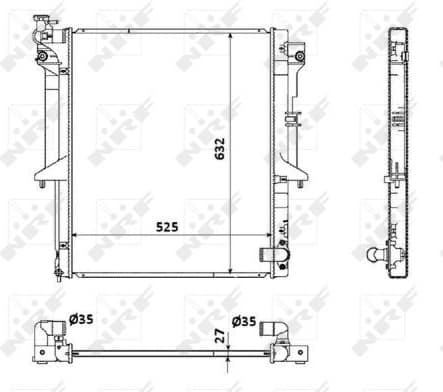 Radiator, engine cooling 53908 - image 2