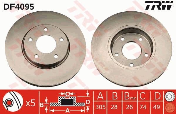Brake Disc DF4095