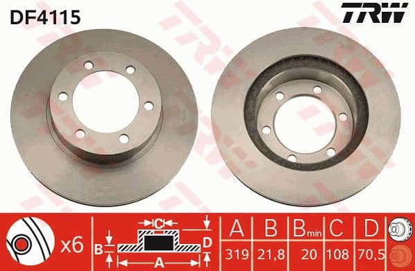 Brake Disc DF4115