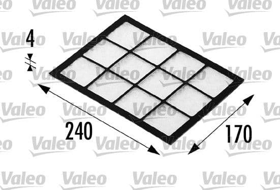 Filter, cabin air VALEO ESSENTIAL 698690