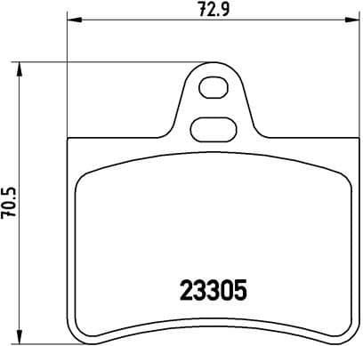 Brake Pad Set, disc brake PRIME LINE P61073