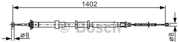 Cable Pull, parking brake 1987482241