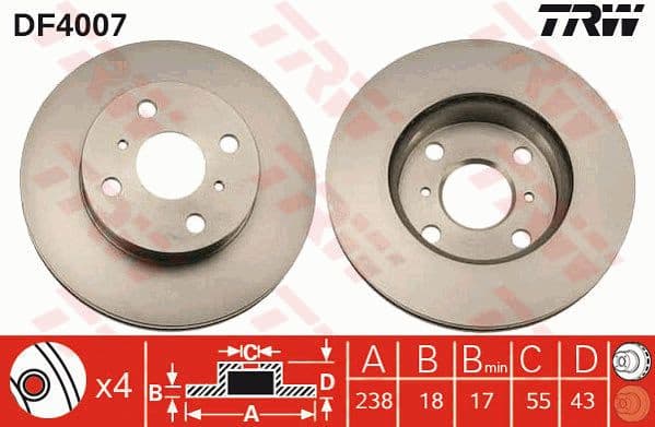 Brake Disc DF4007