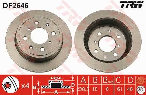 Brake Disc DF2646