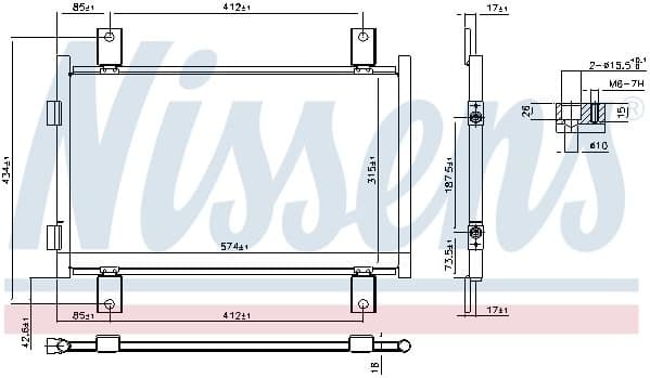 Condenser, air conditioning ** FIRST FIT ** 94712