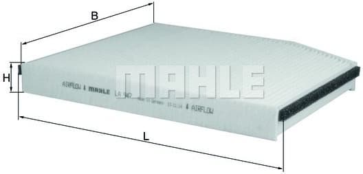 Filter cabin LA947 - image 2