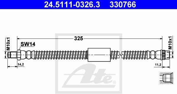 Brake Hose 24.5111-0326.3