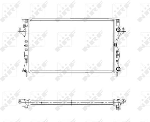 Radiator, engine cooling 58319