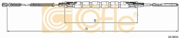 Cable Pull, parking brake 10.9031