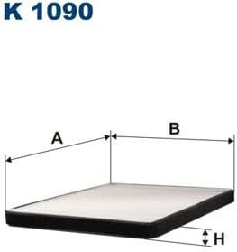 Filter, cabin air K1090