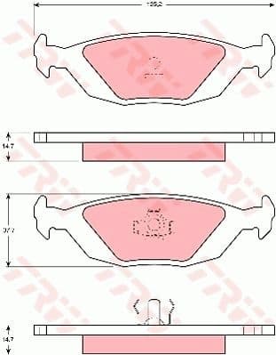 Brake Pad Set, disc brake GDB392
