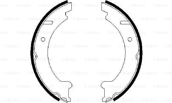 Brake Shoe Set, parking brake 0986487548