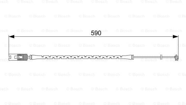 Warning Contact, brake pad wear 1987473042