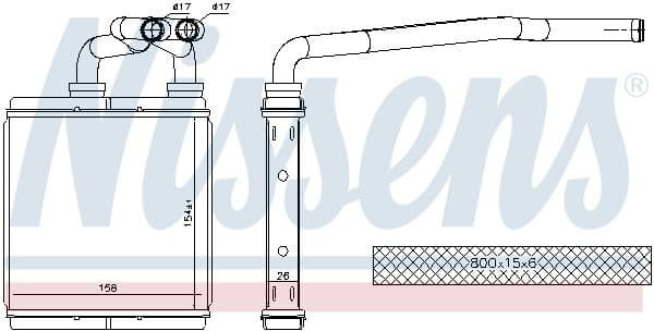 Heat Exchanger, interior heating ** FIRST FIT ** 73675
