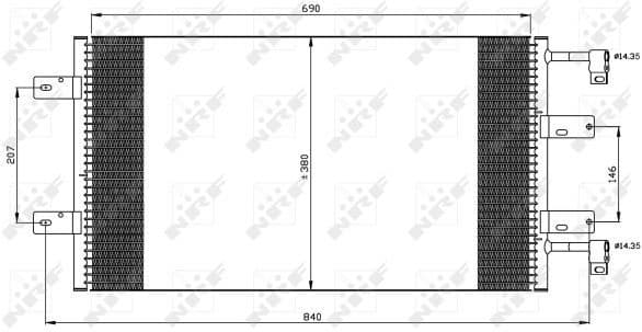 Condenser, air conditioning EASY FIT 35505