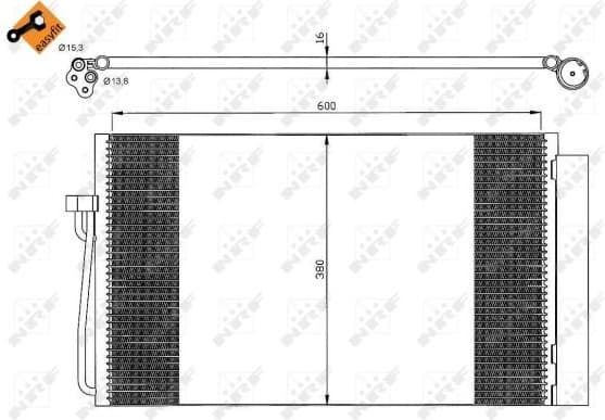 Condenser, air conditioning EASY FIT 35538