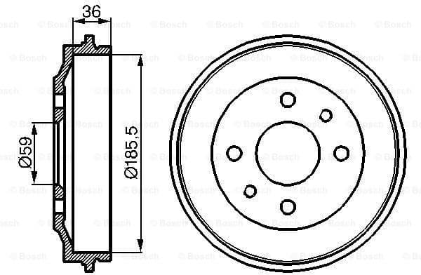 Brake Drum 0986477055