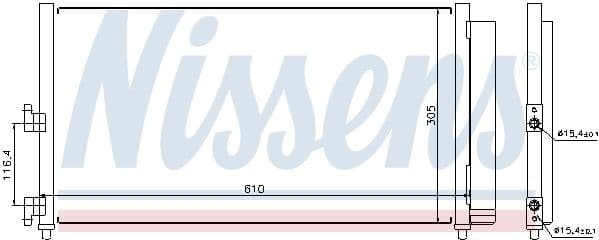 Condenser, air conditioning ** FIRST FIT ** 94727