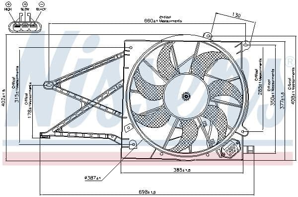 Fan, engine cooling 85176