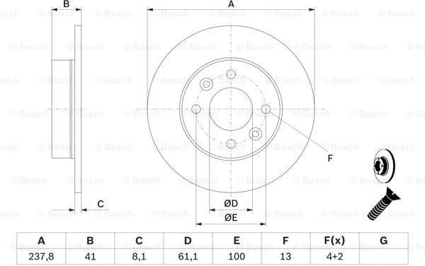 Brake Disc 0986478273 - image 5