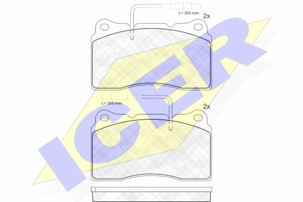 Brake pads front 181424 - image 2