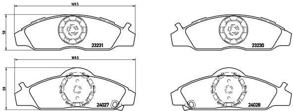 Brake Pad Set, disc brake PRIME LINE P15008