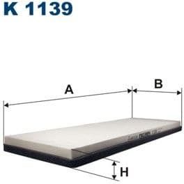 Filter, cabin air K1139