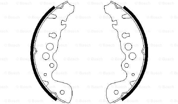 Brake Shoe Set 0986487616