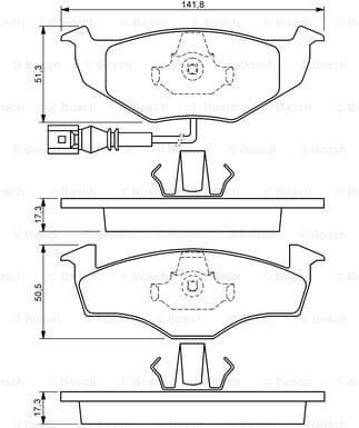 Brake Pad Set, disc brake 0986424723 - image 7