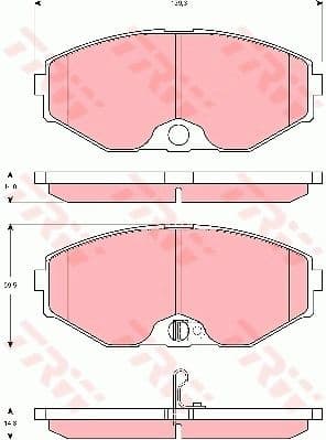 Brake Pad Set, disc brake GDB3273