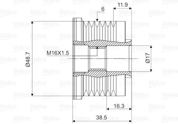 Alternator Freewheel Clutch VALEO NEW SPARE PART 588029 - image 2