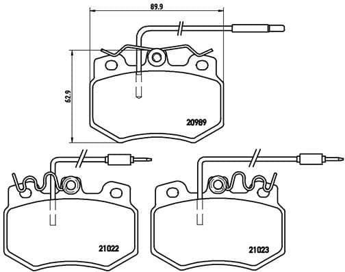 Brake Pad Set, disc brake PRIME LINE P61031