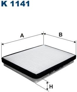 Filter, cabin air K1141