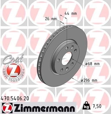 Brake Disc COAT Z 470.5406.20