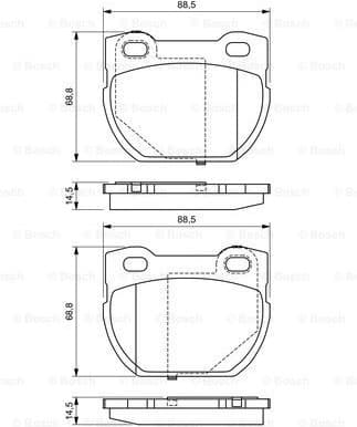 Brake Pad Set, disc brake 0986424827 - image 7