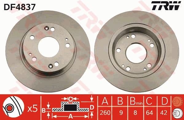 Brake Disc DF4837