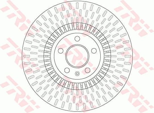 Brake discs kit front (2pcs), Top Quality DF6216