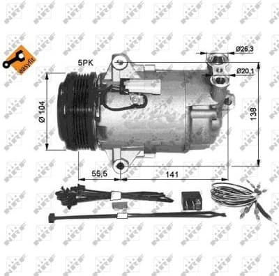 Compressor, air conditioning EASY FIT 32426