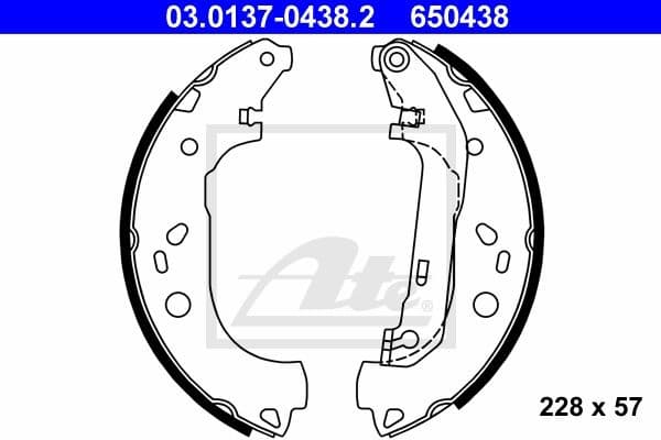 Brake Shoe Set 03.0137-0438.2