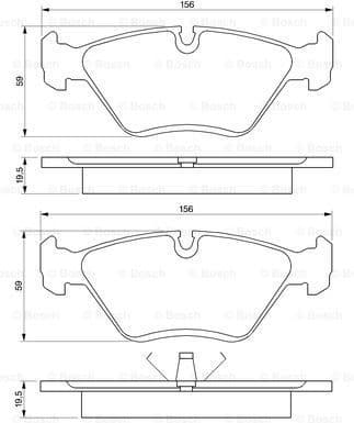 Brake Pad Set, disc brake 0986461752 - image 7