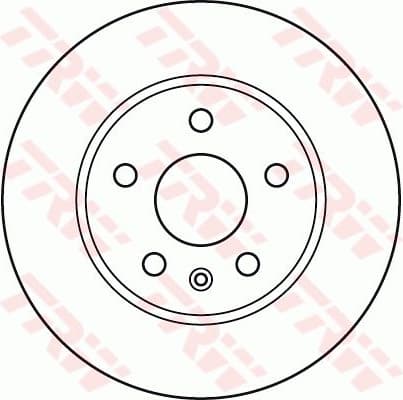 Brake Disc TRW SINGLE DF4995S - image 2